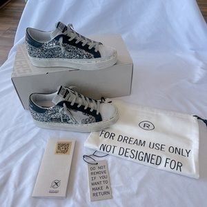 Golden Goose Blue and White Women's Sneakers